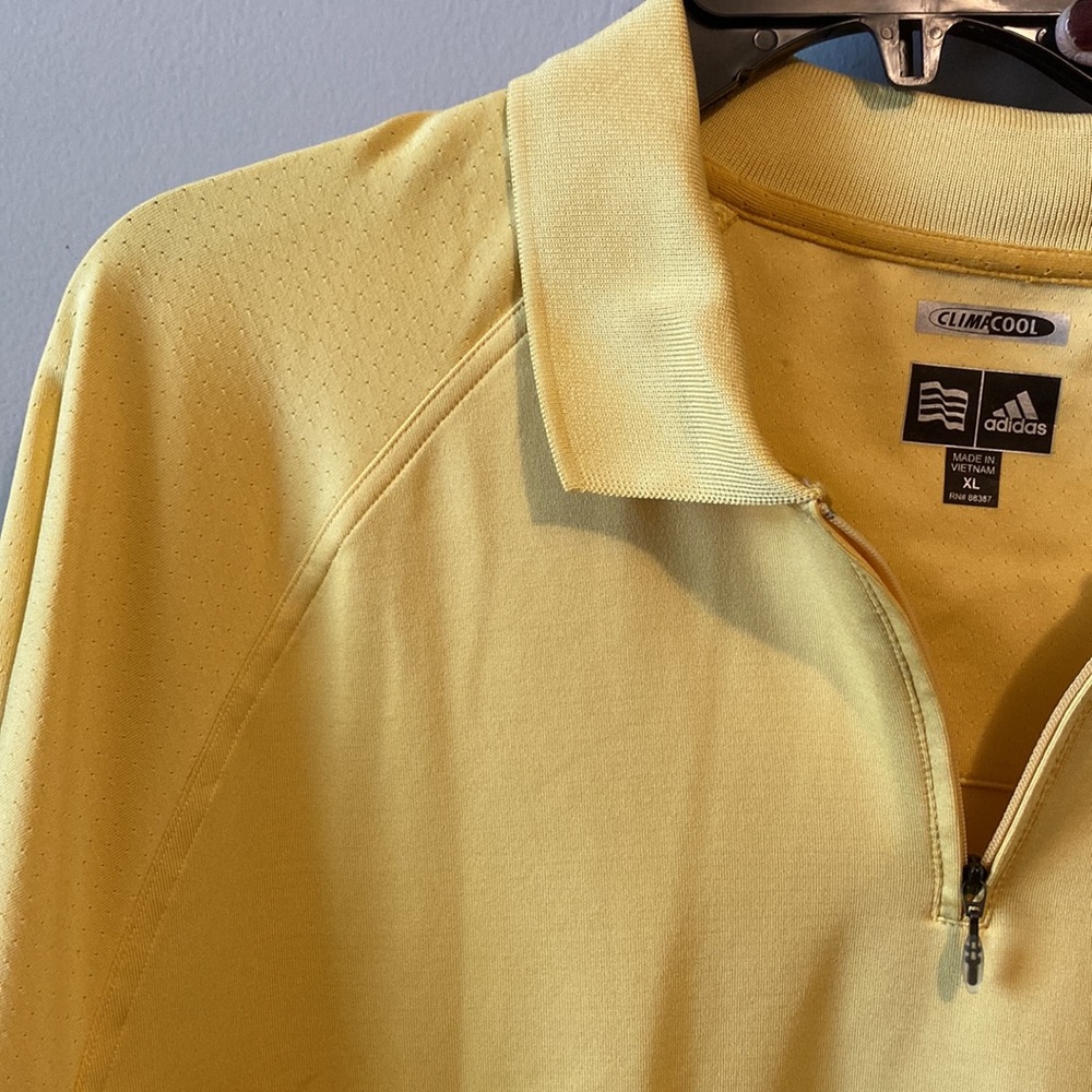Adidas Men’s ClimaCool Short Sleeve 1/4 Zip Polo Shirt - Picture 6 of 6